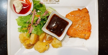 Cá hồi sốt BBQ