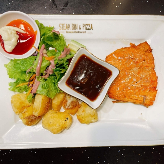 Cá hồi sốt BBQ